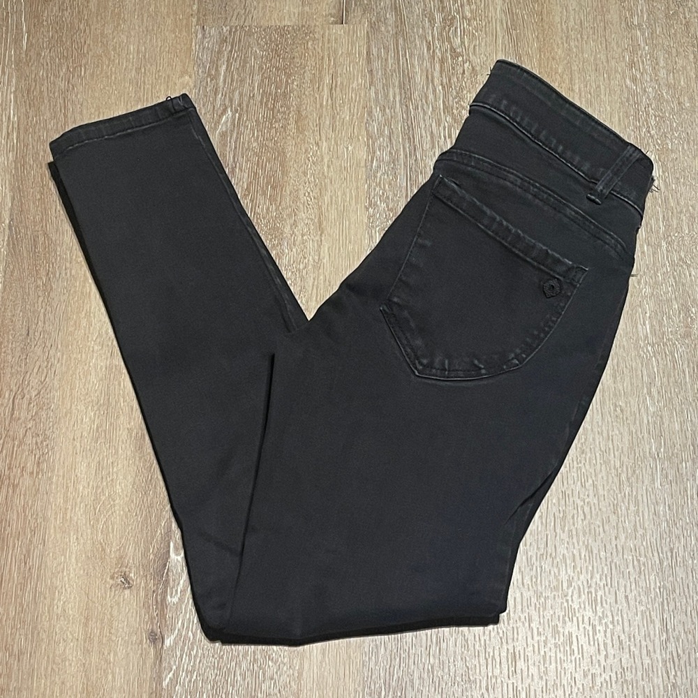 Democracy "Ab" Technology Women's Black Skinny Jeans Size 4 EUC